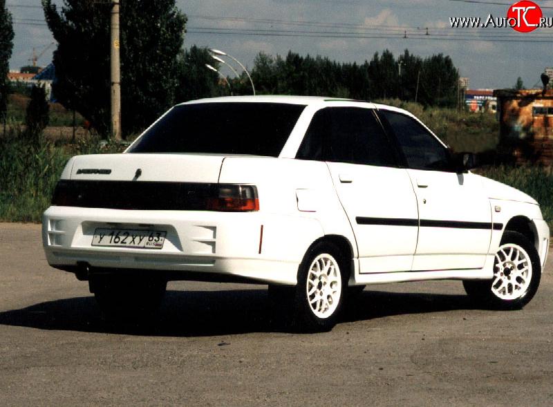 4 899 р. Задний бампер Titan Sport Лада 2110 седан (1995-2007) (Неокрашенный)  с доставкой в г. Набережные‑Челны