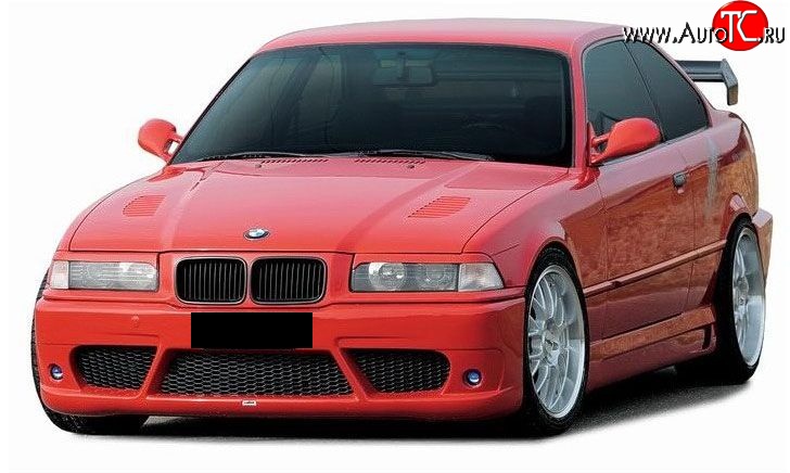 3 999 р. Передний бампер Lumma style BMW 3 серия E36 седан (1990-2000) (Неокрашенный)  с доставкой в г. Набережные‑Челны