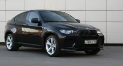 4 749 р. Накладки Global-Tuning на передний бампер автомобиля  BMW X6  E71 (2008-2014) дорестайлинг, рестайлинг (Неокрашенная)  с доставкой в г. Набережные‑Челны. Увеличить фотографию 2