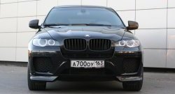 4 749 р. Накладки Global-Tuning на передний бампер автомобиля  BMW X6  E71 (2008-2014) дорестайлинг, рестайлинг (Неокрашенная)  с доставкой в г. Набережные‑Челны. Увеличить фотографию 3