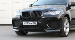 4 749 р. Накладки Global-Tuning на передний бампер автомобиля  BMW X6  E71 (2008-2014) дорестайлинг, рестайлинг (Неокрашенная)  с доставкой в г. Набережные‑Челны. Увеличить фотографию 6