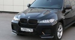 4 749 р. Накладки Global-Tuning на передний бампер автомобиля  BMW X6  E71 (2008-2014) дорестайлинг, рестайлинг (Неокрашенная)  с доставкой в г. Набережные‑Челны. Увеличить фотографию 7