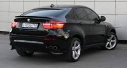 4 749 р. Накладки Global-Tuning на задний бампер автомобиля  BMW X6  E71 (2008-2014) дорестайлинг, рестайлинг (Неокрашенные)  с доставкой в г. Набережные‑Челны. Увеличить фотографию 4