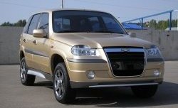 709 р. Накладки на зеркала Атака после 2005 г.в  Chevrolet Niva  2123 (2002-2008), Лада 2123 (Нива Шевроле) (2002-2008) (Неокрашенные)  с доставкой в г. Набережные‑Челны. Увеличить фотографию 1