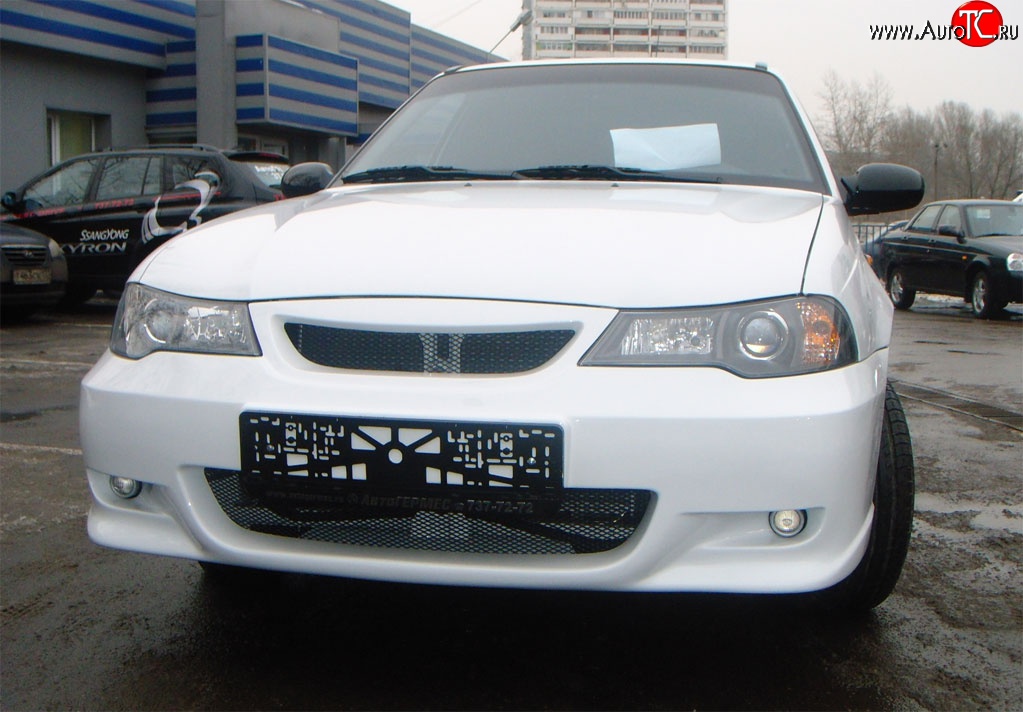 6 649 р. Передний бампер GT Dynamics Daewoo Nexia рестайлинг (2008-2015) (Неокрашенный)  с доставкой в г. Набережные‑Челны