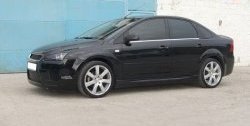 4 649 р. Пороги накладки ICС  Ford Focus  2 (2004-2011)  седан дорестайлинг, универсал дорестайлинг, хэтчбэк 5 дв. дорестайлинг, седан рестайлинг, универсал рестайлинг, хэтчбэк 5 дв. рестайлинг (Неокрашенные)  с доставкой в г. Набережные‑Челны. Увеличить фотографию 3