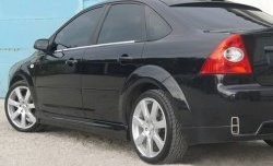 4 649 р. Пороги накладки ICС  Ford Focus  2 (2004-2011)  седан дорестайлинг, универсал дорестайлинг, хэтчбэк 5 дв. дорестайлинг, седан рестайлинг, универсал рестайлинг, хэтчбэк 5 дв. рестайлинг (Неокрашенные)  с доставкой в г. Набережные‑Челны. Увеличить фотографию 5