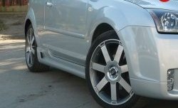 5 899 р. Пороги накладки MaxS  Ford Focus  2 (2004-2011) хэтчбэк 3 дв. дорестайлинг, хэтчбэк 3 дв. рестайлинг (Неокрашенные)  с доставкой в г. Набережные‑Челны. Увеличить фотографию 3