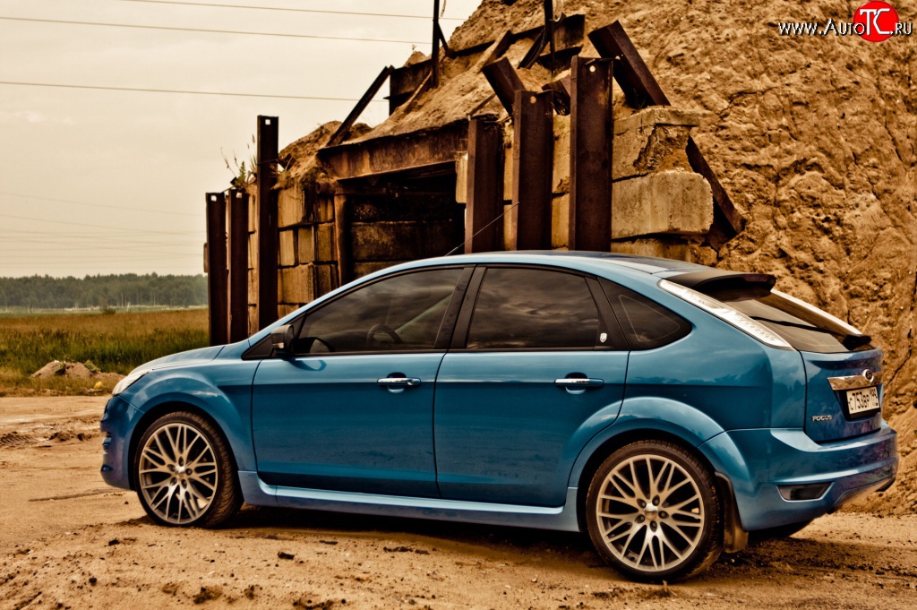 6 999 р. Пороги накладки ST Ford Focus 2 хэтчбэк 5 дв. рестайлинг (2007-2011) (Неокрашенные)  с доставкой в г. Набережные‑Челны