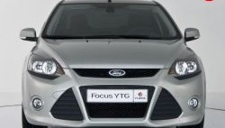 5 699 р. Передний бампер YTR Ford Focus 2 седан рестайлинг (2007-2011) (Неокрашенный)  с доставкой в г. Набережные‑Челны. Увеличить фотографию 2