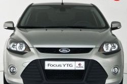 5 699 р. Передний бампер YTR Ford Focus 2 седан рестайлинг (2007-2011) (Неокрашенный)  с доставкой в г. Набережные‑Челны. Увеличить фотографию 5