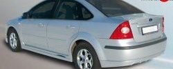 4 199 р. Пороги накладки FT  Ford Focus  2 (2004-2011)  седан дорестайлинг, универсал дорестайлинг, хэтчбэк 5 дв. дорестайлинг, седан рестайлинг, универсал рестайлинг, хэтчбэк 5 дв. рестайлинг (Неокрашенные)  с доставкой в г. Набережные‑Челны. Увеличить фотографию 2