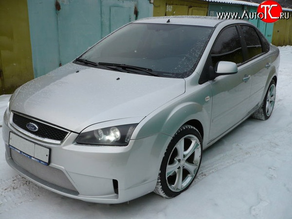 14 299 р. Передний бампер Concept Ford Focus 2 хэтчбэк 5 дв. дорестайлинг (2004-2008) (Неокрашенный)  с доставкой в г. Набережные‑Челны