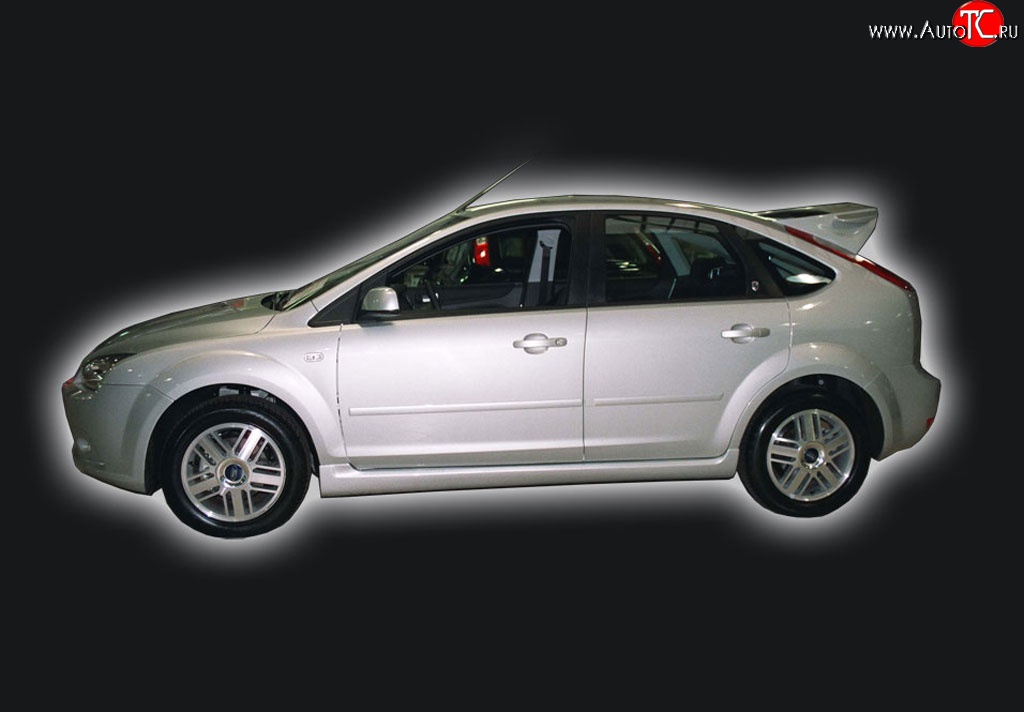 5 999 р. Пороги накладки GT Dynamics Ford Focus 2  седан дорестайлинг (2004-2008) (Неокрашенные)  с доставкой в г. Набережные‑Челны