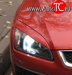 1 299 р. Реснички Sport-Style Ford Focus 2  седан дорестайлинг (2004-2008) (Неокрашенные)  с доставкой в г. Набережные‑Челны