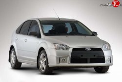 5 599 р. Передний бампер YTE Ford Focus 2 хэтчбэк 5 дв. дорестайлинг (2004-2008) (Неокрашенный)  с доставкой в г. Набережные‑Челны. Увеличить фотографию 2