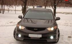 27 799 р. Передний бампер MUGEN Honda Accord CU седан дорестайлинг (2008-2011) (Неокрашенный)  с доставкой в г. Набережные‑Челны. Увеличить фотографию 2