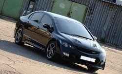 27 999 р. Пластиковый капот Mugen Style Honda Civic FD седан дорестайлинг (2005-2008) (Неокрашенный)  с доставкой в г. Набережные‑Челны. Увеличить фотографию 6