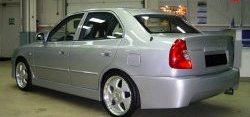 4 699 р. Задний бампер ATH-classic Hyundai Accent седан ТагАЗ (2001-2012) (Неокрашенный)  с доставкой в г. Набережные‑Челны. Увеличить фотографию 3