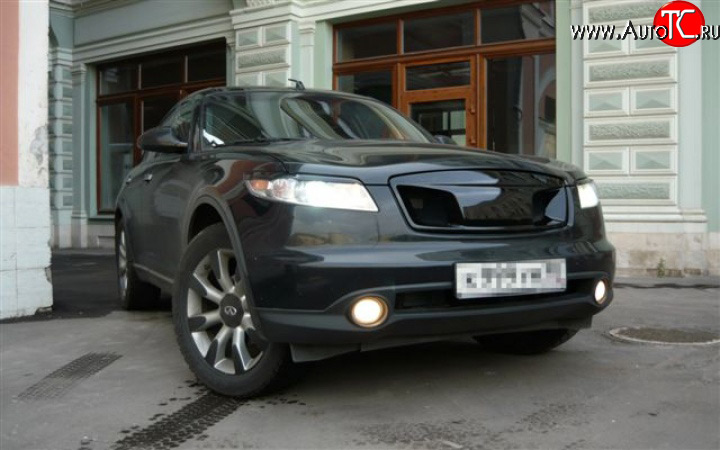 5 799 р. Решётка радиатора Devil INFINITI FX35 S50 дорестайлинг (2002-2005) (Неокрашенная)  с доставкой в г. Набережные‑Челны