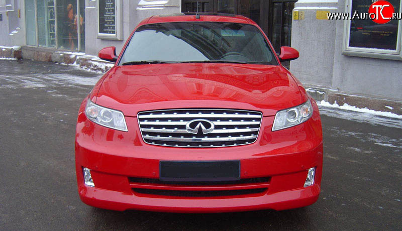 10 999 р. Радиаторная решётка AERO INFINITI FX35 S50 дорестайлинг (2002-2005) (Неокрашенная)  с доставкой в г. Набережные‑Челны