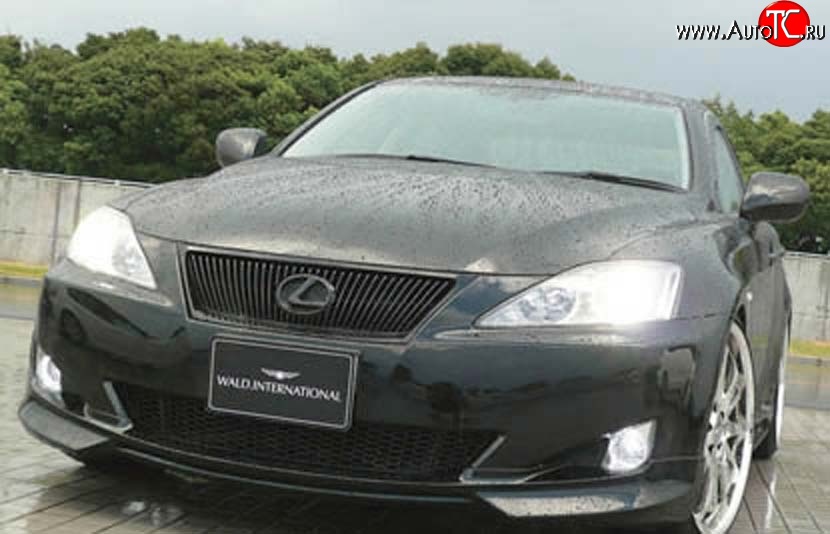 11 399 р. Накладка переднего бампера Wald Lexus IS250 XE20 седан дорестайлинг (2005-2013) (Неокрашенная)  с доставкой в г. Набережные‑Челны