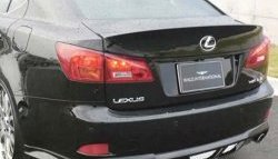 12 599 р. Накладка заднего бампера Wald Lexus IS250 XE20 седан дорестайлинг (2005-2013) (Неокрашенная)  с доставкой в г. Набережные‑Челны. Увеличить фотографию 2