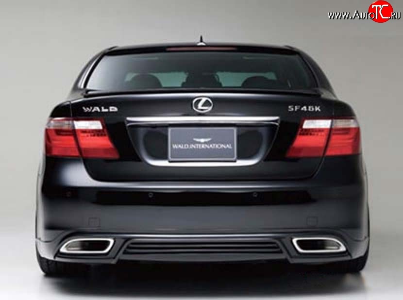 15 699 р. Накладка заднего бампера Wald Lexus LS460 XF40 дорестайлинг (2006-2009) (Неокрашенная)  с доставкой в г. Набережные‑Челны