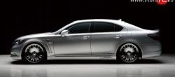 17 299 р. Пороги накладки Wald Lexus LS460 XF40 дорестайлинг (2006-2009) (Неокрашенные)  с доставкой в г. Набережные‑Челны. Увеличить фотографию 2