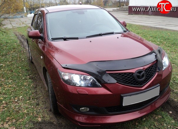 4 999 р. Накладка переднего бампера Sport Mazda 3/Axela BK дорестайлинг, хэтчбэк (2003-2006) (Неокрашенная)  с доставкой в г. Набережные‑Челны