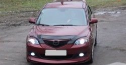 4 999 р. Накладка переднего бампера Sport Mazda 3/Axela BK дорестайлинг, хэтчбэк (2003-2006) (Неокрашенная)  с доставкой в г. Набережные‑Челны. Увеличить фотографию 2