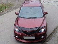 4 999 р. Накладка переднего бампера Sport Mazda 3/Axela BK дорестайлинг, хэтчбэк (2003-2006) (Неокрашенная)  с доставкой в г. Набережные‑Челны. Увеличить фотографию 3