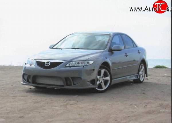 8 449 р. Передний бампер на Mazda 6 GG седан дорестайлинг (2002-2005)  с доставкой в г. Набережные‑Челны