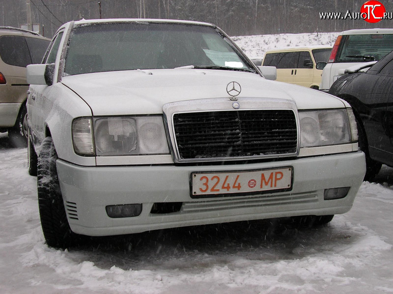 7 239 р. Передний бампер Classic на Mercedes-Benz E-Class W124 седан дорестайлинг (1984-1993)  с доставкой в г. Набережные‑Челны