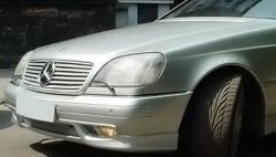 11 399 р. Накладка переднего бампера AMG Mercedes-Benz S class W140 Купе (1991-1998) (Неокрашенная)  с доставкой в г. Набережные‑Челны. Увеличить фотографию 2