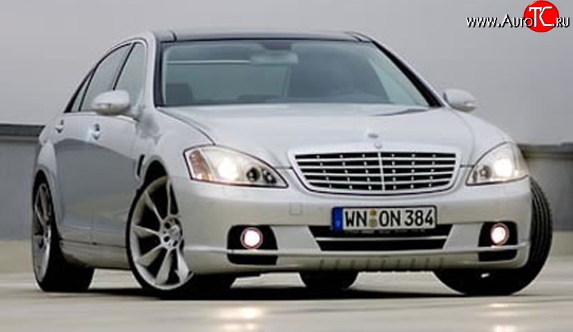 16 049 р. Передний бампер LORINSER Mercedes-Benz S class W221 (2006-2013) (Неокрашенный)  с доставкой в г. Набережные‑Челны