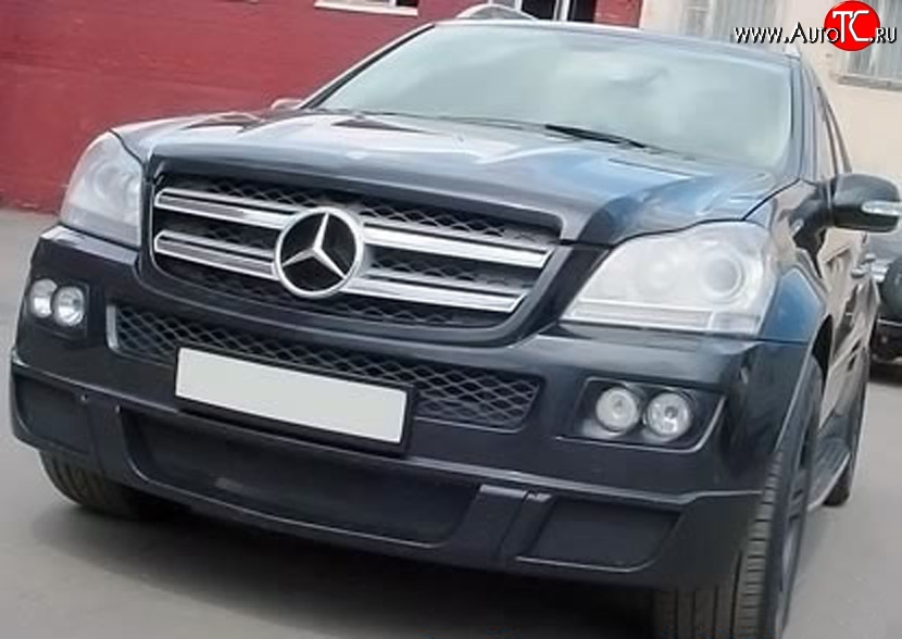 22 599 р. Накладка переднего бампера BRABUS Mercedes-Benz GL class X164 дорестайлинг (2006-2009) (Неокрашенная)  с доставкой в г. Набережные‑Челны