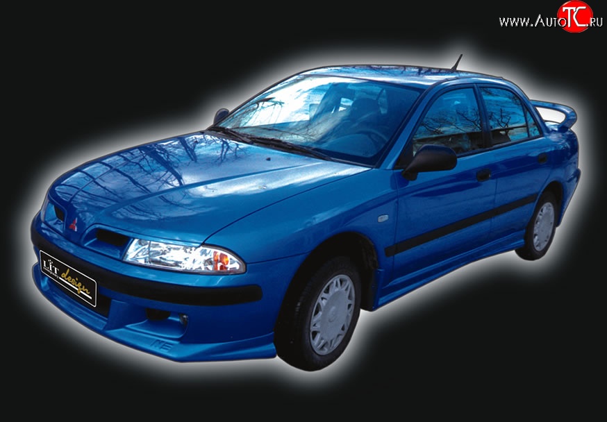 4 149 р. Накладка переднего бампера GT Dynamics Mitsubishi Carisma (1999-2004) (Неокрашенная)  с доставкой в г. Набережные‑Челны