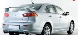 3 599 р. Накладка заднего бампера Elegance Mitsubishi Lancer CY седан дорестайлинг (2007-2010) (Неокрашенная)  с доставкой в г. Набережные‑Челны. Увеличить фотографию 2