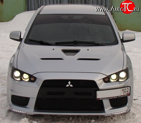 25 199 р. Передняя оптика Evo Mitsubishi Lancer 10 CY седан дорестайлинг (2007-2010)  с доставкой в г. Набережные‑Челны