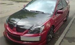 6 399 р. Накладка переднего бампера Evo Mitsubishi Lancer 9 1-ый рестайлинг седан (2003-2005) (Неокрашенная)  с доставкой в г. Набережные‑Челны. Увеличить фотографию 3