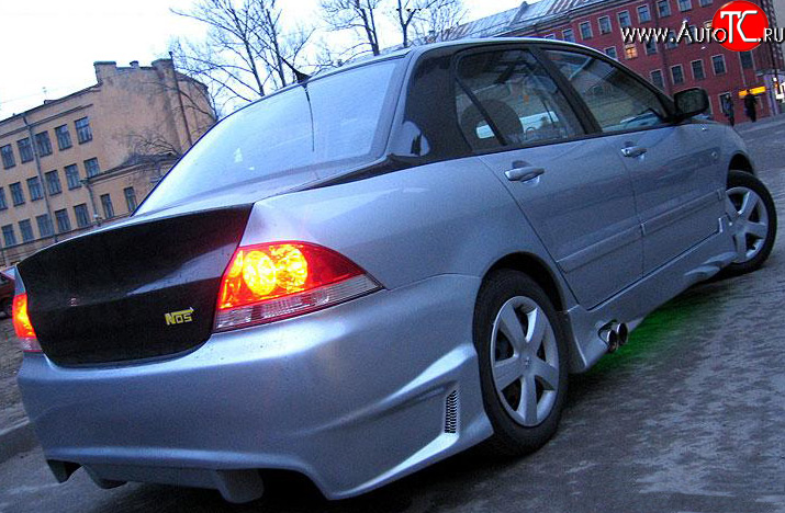 7 549 р. Задний бампер OS Mitsubishi Lancer 9 1-ый рестайлинг седан (2003-2005)  с доставкой в г. Набережные‑Челны