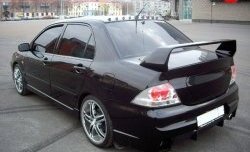 8 299 р. Спойлер в стиле Evo var №2 (средний)  Mitsubishi Lancer  9 (2003-2009) 1-ый рестайлинг седан, 2-ой рестайлинг седан (Неокрашенный)  с доставкой в г. Набережные‑Челны. Увеличить фотографию 4