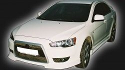 4 999 р. Накладка на решётку радиатора GT Dynamics Mitsubishi Lancer 10 седан дорестайлинг (2007-2010) (Неокрашенная)  с доставкой в г. Набережные‑Челны. Увеличить фотографию 2