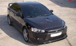 4 849 р. Накладка Zodiak на передний бампер Mitsubishi Lancer 10 седан дорестайлинг (2007-2010) (Неокрашенная)  с доставкой в г. Набережные‑Челны. Увеличить фотографию 4