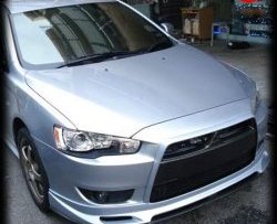 4 849 р. Накладка Zodiak на передний бампер Mitsubishi Lancer 10 седан дорестайлинг (2007-2010) (Неокрашенная)  с доставкой в г. Набережные‑Челны. Увеличить фотографию 7