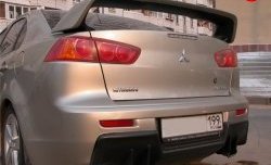 5 399 р. Накладка Evo на задний бампер Mitsubishi Lancer CY седан дорестайлинг (2007-2010) (Неокрашенная)  с доставкой в г. Набережные‑Челны. Увеличить фотографию 3