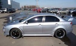 2 799 р. Комплект жабер на передние крылья Evo Mitsubishi Lancer 10 седан дорестайлинг (2007-2010) (Неокрашенный)  с доставкой в г. Набережные‑Челны. Увеличить фотографию 4