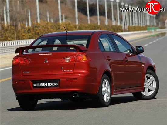 3 499 р. Задний бампер Стандарт Mitsubishi Lancer 10 CY седан дорестайлинг (2007-2010) (Неокрашенный)  с доставкой в г. Набережные‑Челны