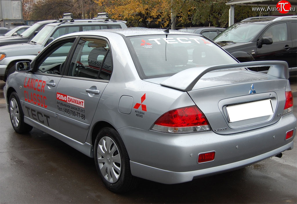 5 799 р. Спойлер GT Dynamics Mitsubishi Lancer 9 1-ый рестайлинг седан (2003-2005) (Неокрашенный)  с доставкой в г. Набережные‑Челны